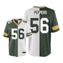 Men Nike Green Bay Packers &56 Julius Peppers Elite Team/Road Two Tone NFL Jersey