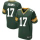 Men Nike Green Bay Packers &17 Davante Adams Elite Green Team Color NFL Jersey