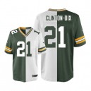 Men Nike Green Bay Packers &21 Ha Ha Clinton-Dix Elite Team/Road Two Tone NFL Jersey