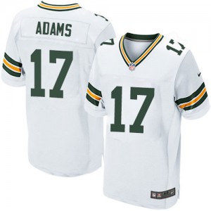 Hommes Nike Packers de verte Bay # 17 Glenn Adams Élite blanc NFL Maillot Magasin