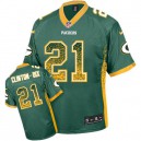 Men Nike Green Bay Packers &21 Ha Ha Clinton-Dix Elite Green Drift Fashion NFL Jersey