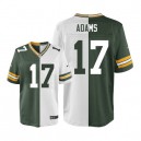 Men Nike Green Bay Packers &17 Davante Adams Elite Team/Road Two Tone NFL Jersey