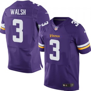 Hommes Nike Minnesota Vikings # 3 Blair Walsh élite violet équipe NFL Maillot Magasin de couleur Hommes Nike Minnesota Vikings # 3 Blair Walsh élite violet équipe NFL Maillot Magasin de couleur