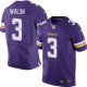Men Nike Minnesota Vikings &3 Blair Walsh Elite Purple Team Color NFL Jersey