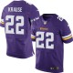 Hommes Nike Minnesota Vikings # 22 Paul Krause élite violet équipe NFL Maillot Magasin de couleur