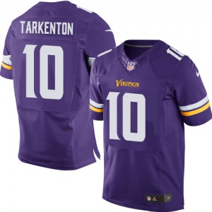 Hommes Nike Minnesota Vikings # 10 Fran Tarkenton élite violet équipe NFL Maillot Magasin de couleur