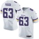 Men Nike Minnesota Vikings &63 Brandon Fusco Elite White NFL Jersey