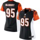 Women Nike Cincinnati Bengals &95 Wallace Gilberry Elite Black Team Color NFL Jersey