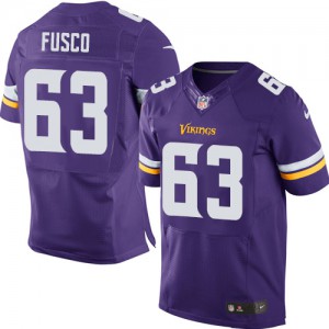 Hommes Nike Minnesota Vikings # 63 Brandon Fusco élite violet équipe NFL Maillot Magasin de couleur Hommes Nike Minnesota Vikings # 63 Brandon Fusco élite violet équipe NFL Maillot Magasin de couleur