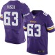 Hommes Nike Minnesota Vikings # 63 Brandon Fusco élite violet équipe NFL Maillot Magasin de couleur