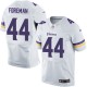 Men Nike Minnesota Vikings &44 Chuck Foreman Elite White NFL Jersey