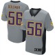 Men Nike Minnesota Vikings &56 Chris Doleman Elite Grey Shadow NFL Jersey