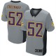 Men Nike Minnesota Vikings &52 Chad Greenway Elite Grey Shadow NFL Jersey