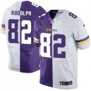 Men Nike Minnesota Vikings &82 Kyle Rudolph Elite Team/Road Two Tone NFL Jersey