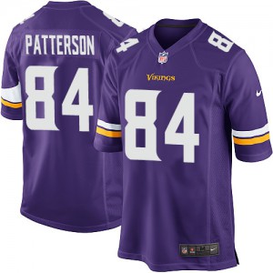 Vikings du Minnesota jeunesse Nike # 84 Cordarrelle Patterson élite violet équipe NFL Maillot Magasin de couleur