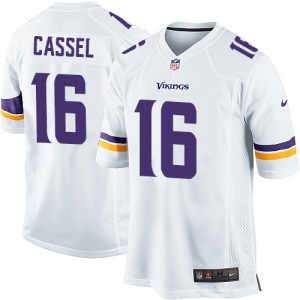Vikings du Minnesota jeunesse Nike # 16 Matt Cassel Élite blanc NFL Maillot Magasin