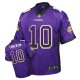 Men Nike Minnesota Vikings &10 Fran Tarkenton Elite Purple Drift Fashion NFL Jersey
