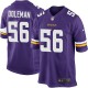 Youth Nike Minnesota Vikings &56 Chris Doleman Elite Purple Team Color NFL Jersey