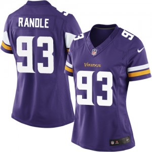 Femmes Nike Minnesota Vikings # 93 John Randle élite violet équipe NFL Maillot Magasin de couleur