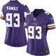 Women Nike Minnesota Vikings &93 John Randle Elite Purple Team Color NFL Jersey