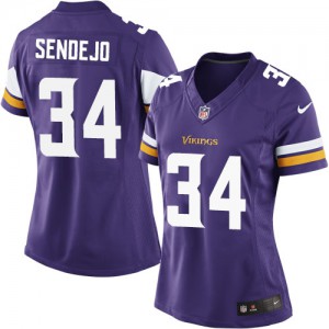 Femmes Nike Minnesota Vikings # 34 Andrew Sendejo élite violet équipe NFL Maillot Magasin de couleur Femmes Nike Minnesota Vikings # 34 Andrew Sendejo élite violet équipe NFL Maillot Magasin de couleur