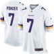 Youth Nike Minnesota Vikings &7 Christian Ponder Elite White NFL Jersey