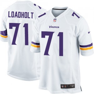 Vikings du Minnesota jeunesse Nike # 71 Phil Loadholt Élite blanc NFL Maillot Magasin