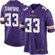 Youth Nike Minnesota Vikings &33 Jamarca Sanford Elite Purple Team Color NFL Jersey