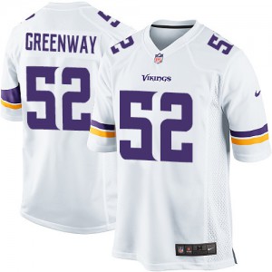Vikings du Minnesota jeunesse Nike # 52 Tchad Greenway Élite blanc NFL Maillot Magasin