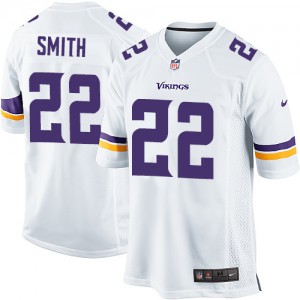Vikings du Minnesota jeunesse Nike # 22 Harrison Smith Élite blanc NFL Maillot Magasin