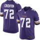 Youth Nike Minnesota Vikings &72 Scott Crichton Elite Purple Team Color NFL Jersey