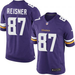 Jeunesse Nike Minnesota Vikings # 87 Allen Reisner élite violet équipe NFL Maillot Magasin de couleur