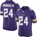 Youth Nike Minnesota Vikings &24 Captain Munnerlyn Elite Purple Team Color NFL Jersey