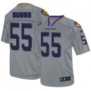 Men Nike Baltimore Ravens &55 Terrell Suggs Elite Lights Out Grey NFL Jersey