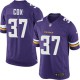 Youth Nike Minnesota Vikings &37 Derek Cox Elite Purple Team Color NFL Jersey