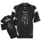 Reebok Minnesota Vikings &4 Brett Favre Black Shadow Authentic Throwback NFL Jersey