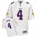 Reebok Minnesota Vikings &4 Brett Favre All White Authentic Throwback NFL Jersey