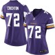 Women Nike Minnesota Vikings &72 Scott Crichton Elite Purple Team Color NFL Jersey