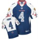 Reebok Minnesota Vikings &4 Brett Favre 2010 Pro Bowl Blue Replica All Star Throwback NFL Jersey