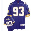 Mitchell And Ness Minnesota Vikings &93 John Randle Purple Team Color Authentic Throwback NFL Jersey