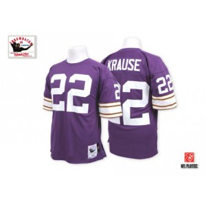 Mitchell et Ness Minnesota Vikings # 22 Paul Krause Purple équipe couleur Throwback authentique NFL maillot Mitchell et Ness Minnesota Vikings # 22 Paul Krause Purple équipe couleur Throwback authentique NFL maillot