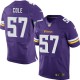 Men Nike Minnesota Vikings &57 Audie Cole Elite Purple Team Color NFL Jersey