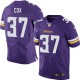 Men Nike Minnesota Vikings &37 Derek Cox Elite Purple Team Color NFL Jersey