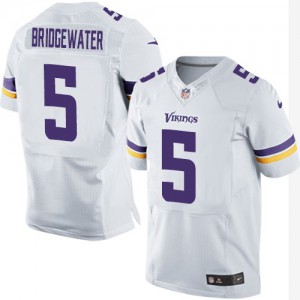 Hommes Nike Minnesota Vikings # 5 Teddy Bridgewater Élite blanc NFL Maillot Magasin