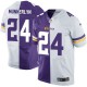 Men Nike Minnesota Vikings &24 Captain Munnerlyn Elite Team/Road Two Tone NFL Jersey