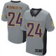 Men Nike Minnesota Vikings &24 Captain Munnerlyn Elite Grey Shadow NFL Jersey