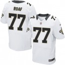 Men Nike New Orleans Saints &77 Willie Roaf Elite White NFL Jersey