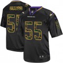 Men Nike Baltimore Ravens &55 Terrell Suggs Elite Black Camo Fashion NFL Jersey