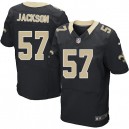 Men Nike New Orleans Saints &57 Rickey Jackson Elite Black Team Color NFL Jersey