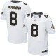 Men Nike New Orleans Saints &8 Archie Manning Elite White NFL Jersey